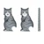 Reflective Cartoon Cat Car Stickers with Moving Tail
