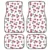 Cherry Blossom Car Mats with Pink Backdrop